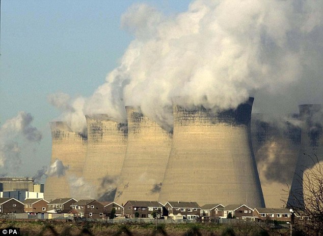Out of action: The closure of power plants such as Ferrybridge, pictured, has led to an electricity crunch