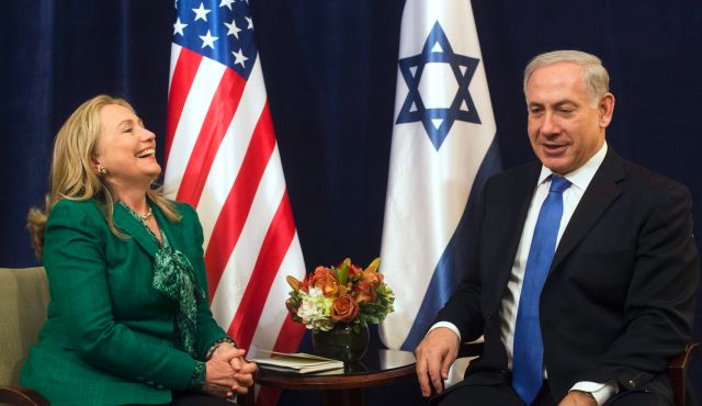 Hillary Clinton and Benjamin Netanyahu