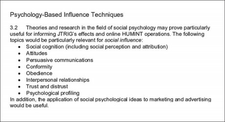 Psychology-Based Influence Techniques