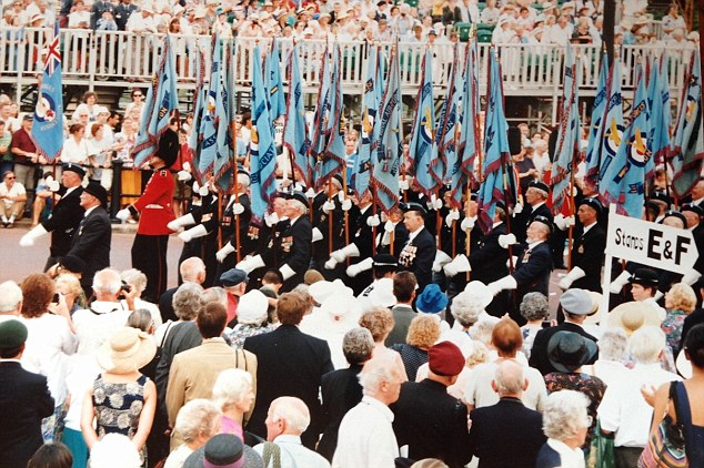 Mr Marsh, who attended the 1995 ceremony (pictured), said: 'It makes my family concerned for me – they wouldn't want me to go if I was in danger'