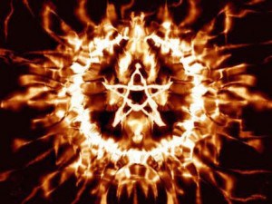 Pentagram Satanic Occult Fire