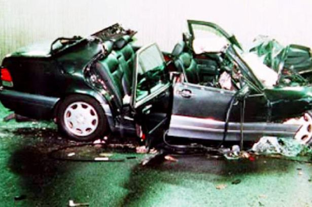 Princess Diana Car Crash Wreckage