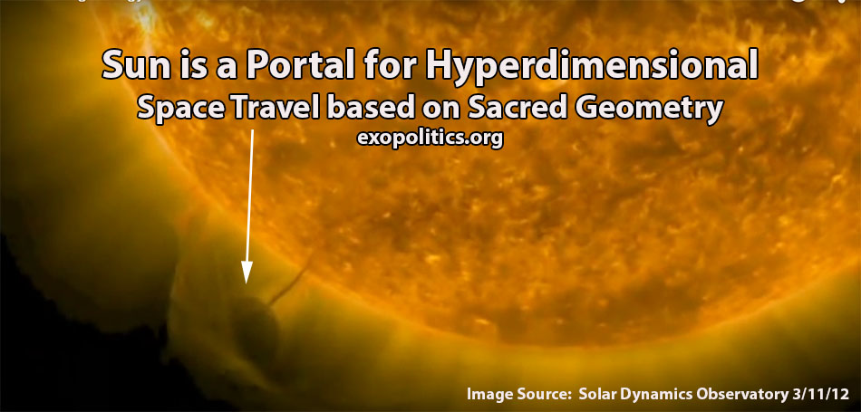 Sun a portal for space travel