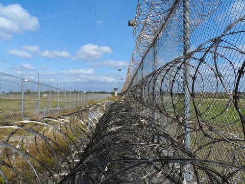 prison fence public domain