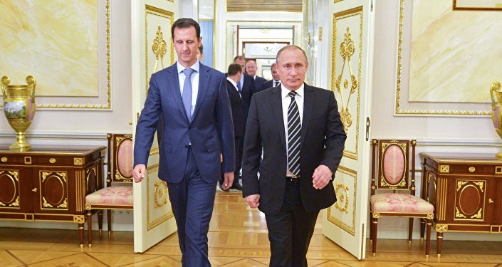 the meeting of Russian President Vladimir Putin and his Syrian counterpart Bashar Assad