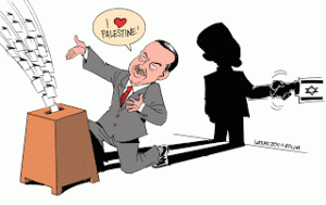Erdogan_waving_flag_of_Palestine_to_get_simpathy_of_his_voters_while_keep_Turkey's_ties_with_Israel_&_US