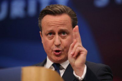 David Cameron addresses the Conservative Party Conference in Manchester Getty Images