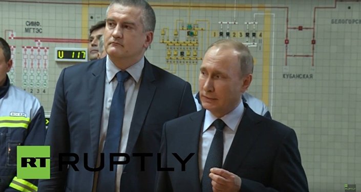 Russia: Putin inaugurates Crimea energy bridge