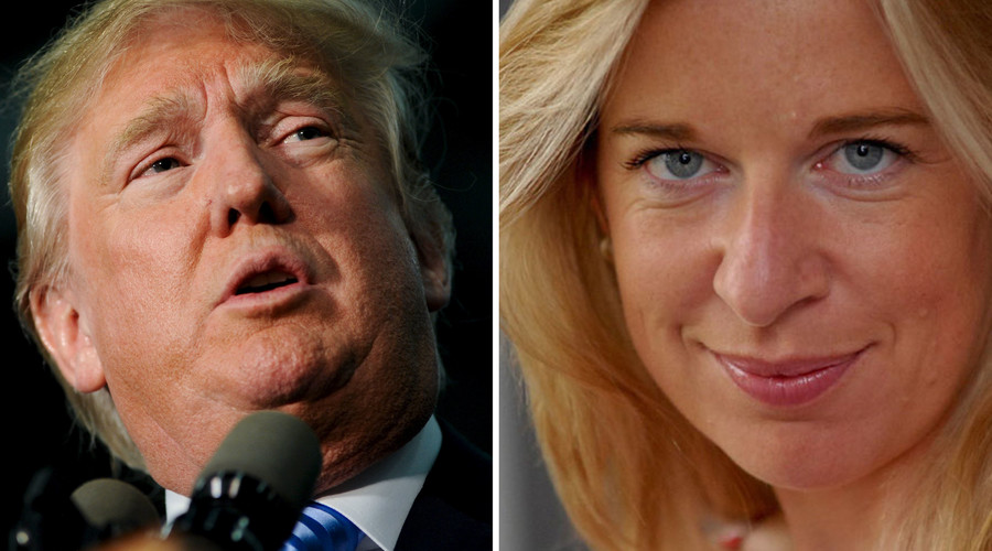 U.S. Republican presidential candidate Donald Trump (L), British television personality and columnist Katie Hopkins (R) © Reuters / Facebook