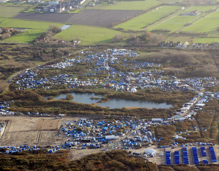 Aerial views over the Jungle Camp