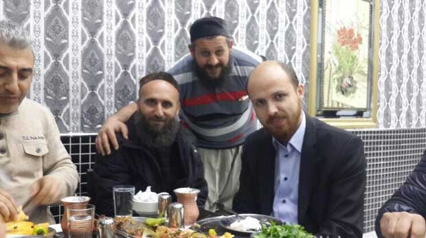 Bilal Erdogan son of President Erdogan eating with ISIS terrorists leaders
