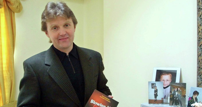 Alexander Litvinenko, former KGB spy and author of the book Blowing Up Russia: Terror From Within photographed at his home in London. (File)