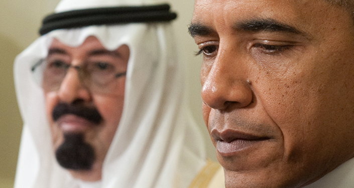 US President Barack Obama (R) and King Abdullah of Saudi Arabia during meetings in the Oval Office at the White House in Washington on June 29, 2010