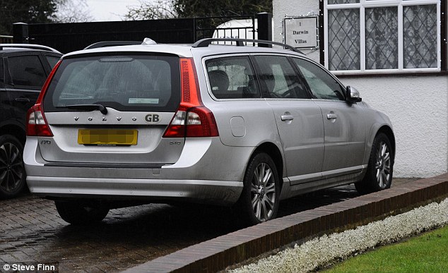 Mr Farage's Volvo, which was involved in the incident. When the emergency services arrived, they told a shaken Mr Farage that he had been the victim of a malicious act  