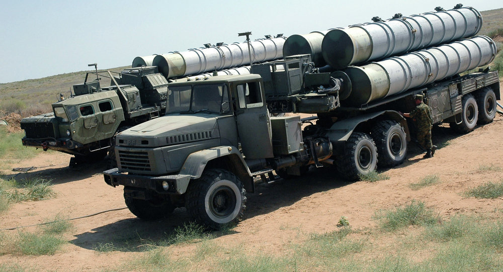 An S-300 surface-to-air missile system