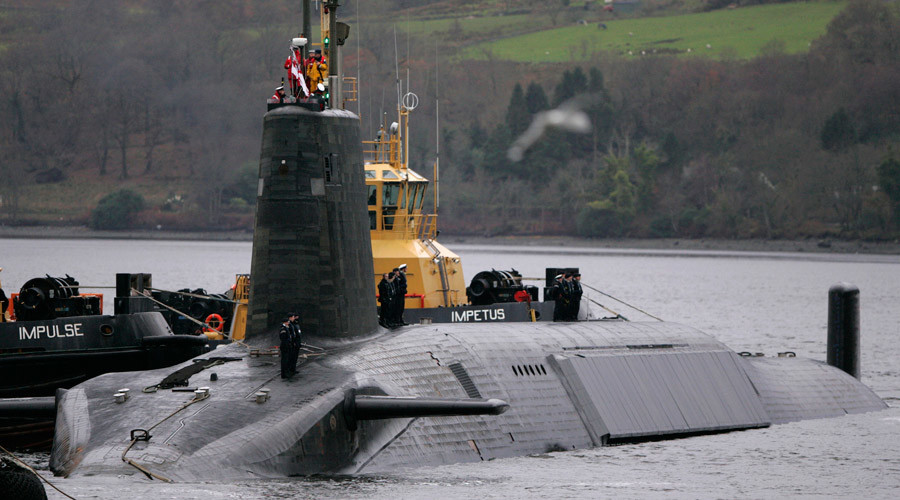 Crew from HMS Vengeance, a British Royal Navy Vanguard class Trident Ballistic Missile Submarine. © David Moir 