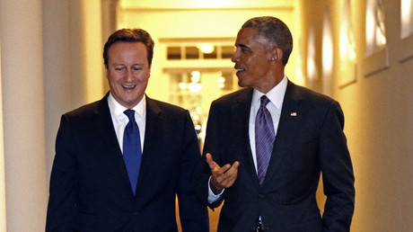 British Prime Minister David Cameron and U.S. President Barack Obama. © Kevin Lamarque