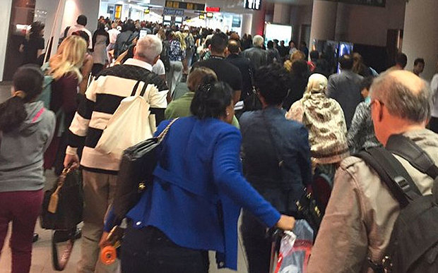Brussels airport being evacuated after multiple explosions