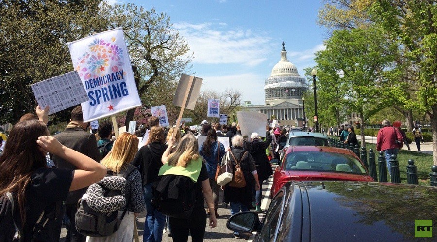 Protesters reach the US Capitol © Caleb Maupin