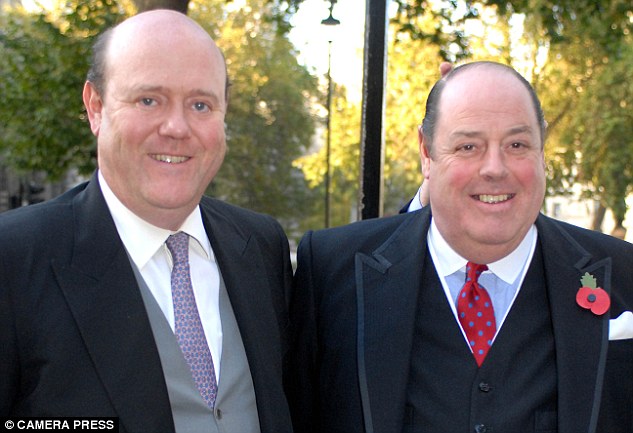 Pro-Europeans: Rupert Soames (left) with his Tory grandee brother Nicholas (right)