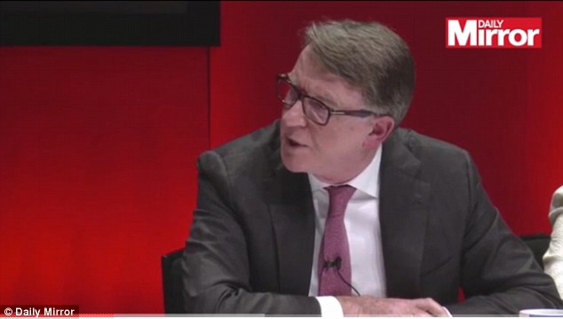 Lord Mandelson accused Ukip leader Nigel Farage of 'showing his true colours' after he told the former Blairite Cabinet minister: 'You wanted to rub our noses in diversity didn't you?'