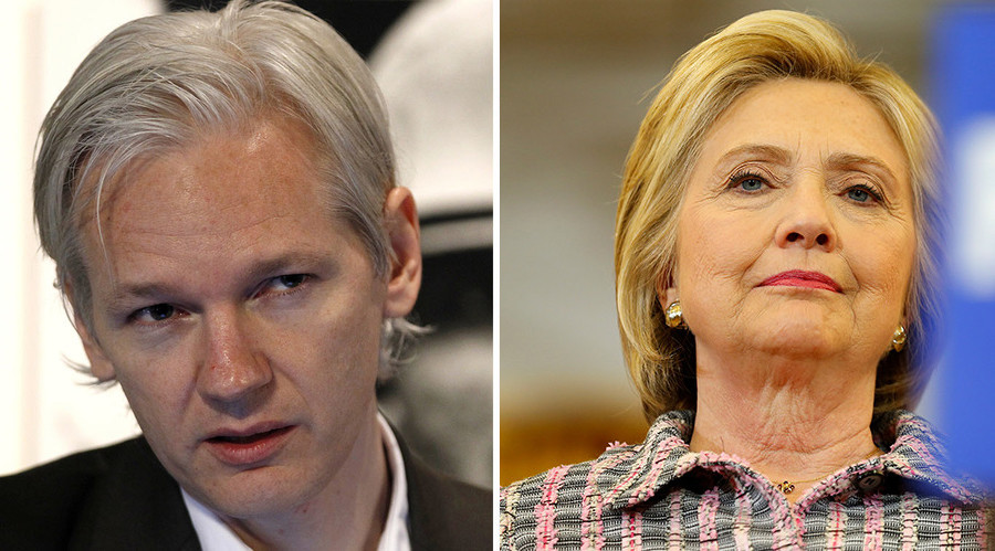 Wikileaks founder Julian Assange targets "war hawk" Hillary Clinton © Reuters