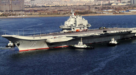 Chinese aircraft carrier Liaoning. © Wikipedia