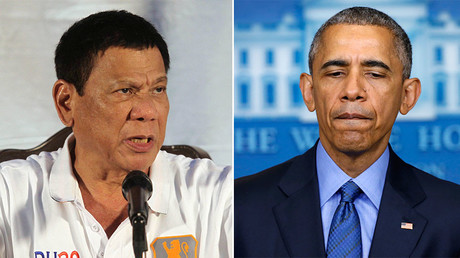Philippine President Rodrigo Duterte (L) and U.S. President Barack Obama. © Reuters