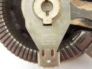 Closeup of welding rheostat, an older style sequential timer is similar.