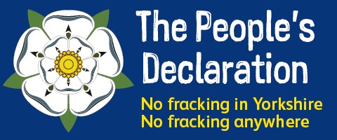 The People's declaration no fracking 