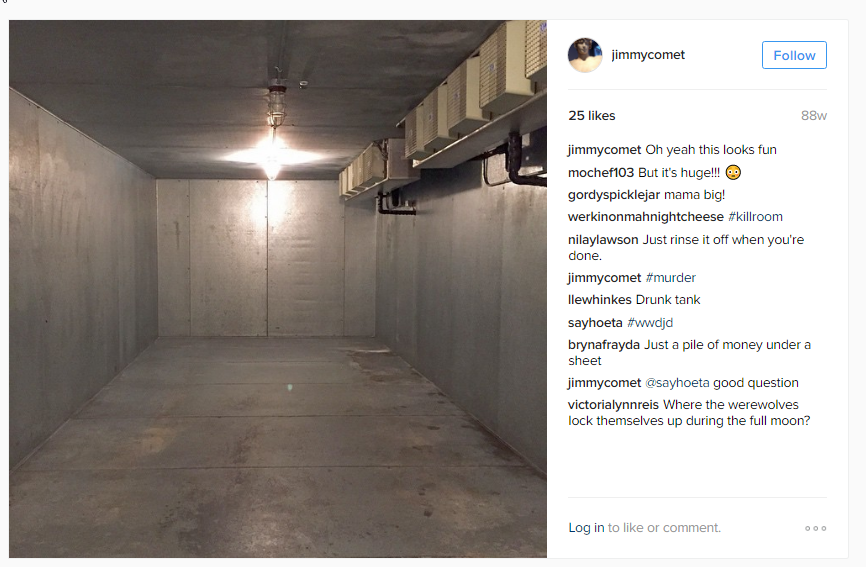 For some reason, Alefantis posted a picture of cavernous room. EVERY SINGLE comment to this picture is EXTREMELY CREEPY.
