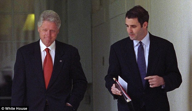 Body man: Doug Band was Bill Clinton's personal aide at the White House but went on to effectively run the Foundation - then boasted in a leaked memo of making the ex-president rich