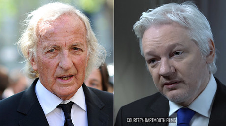 Australian journalist and documentary maker John Pilger (L) and Julian Assange, Founder and Editor-in-Chief of WikiLeaks © Reuters / Dartmouth Films