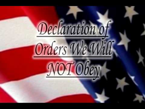 Image result for Orders We Will Not Obey