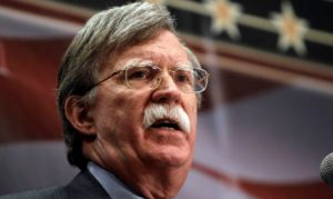 Former Ambassador John Bolton speaks at the Conservative Principles Conference hosted by U.S. Rep. Steve King, R-Iowa, Saturday, March 26, 2011, in Des Moines, Iowa. (AP Photo/Charlie Neibergall)