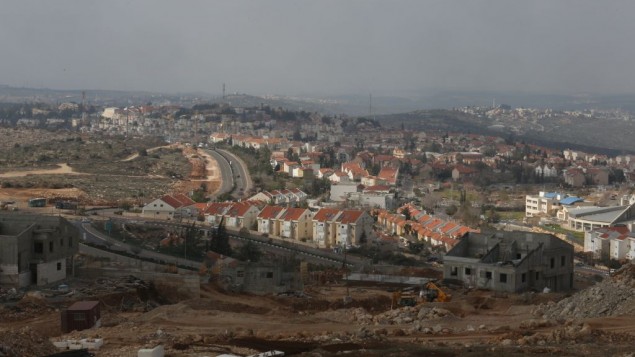 General view of the settlement of Ariel, January 17, 2014. (Flash 90)