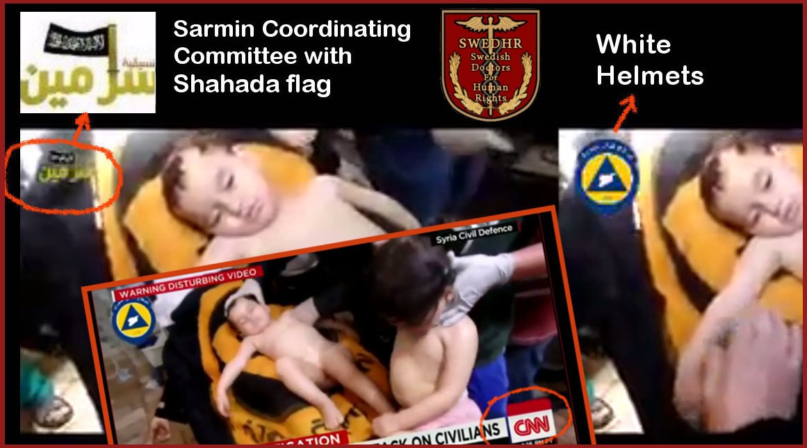 SWEDHR-collage-on-CNN-White-Helmets-Shahada-flag-logos-in-Sarmin-videos