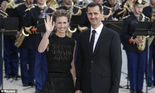 Tyrant: Syrian dictator Bashar al-Assad, pictured with his wife Asma, is facing increasing international pressure over his brutal massacre of his own people