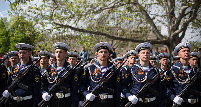 The Victory Day parade in Crimea's Sevastopol