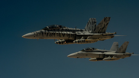 FILE PHOTO. Two US Marine Corps F-18 Super Hornets © Michael Battles