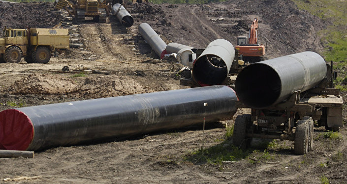 Construction gas pipeline. (File)