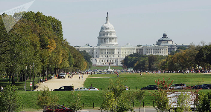 The United States Capitol, the meeting place of the US Congress in Washington
