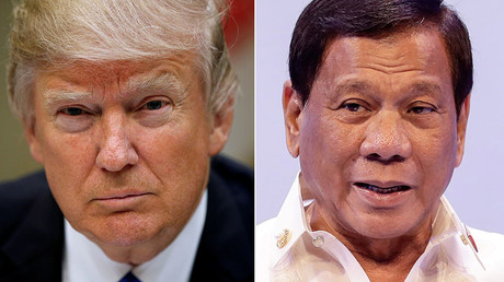 US President Donald Trump, Philippine President Rodrigo Duterte © Reuters