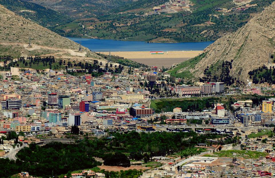 View on Duhok with the Duhok Dam in the background