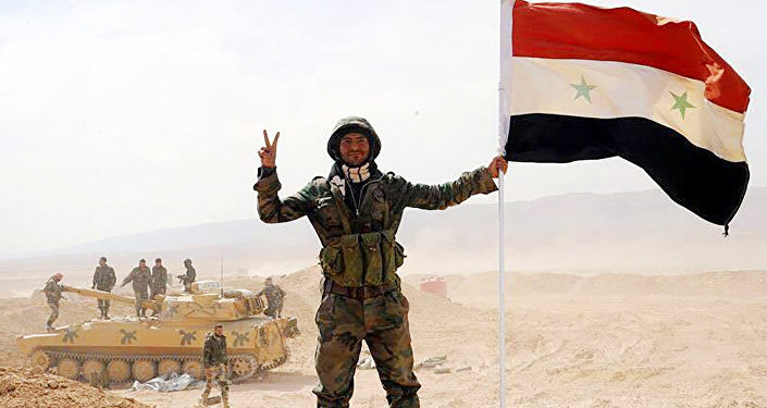 The Syrian army servicemen, broke the three-year siege of Deir ez-Zor, in the area of the 137th mechanized brigade in Syria