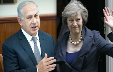 Binyamin Netanyahu and Theresa May