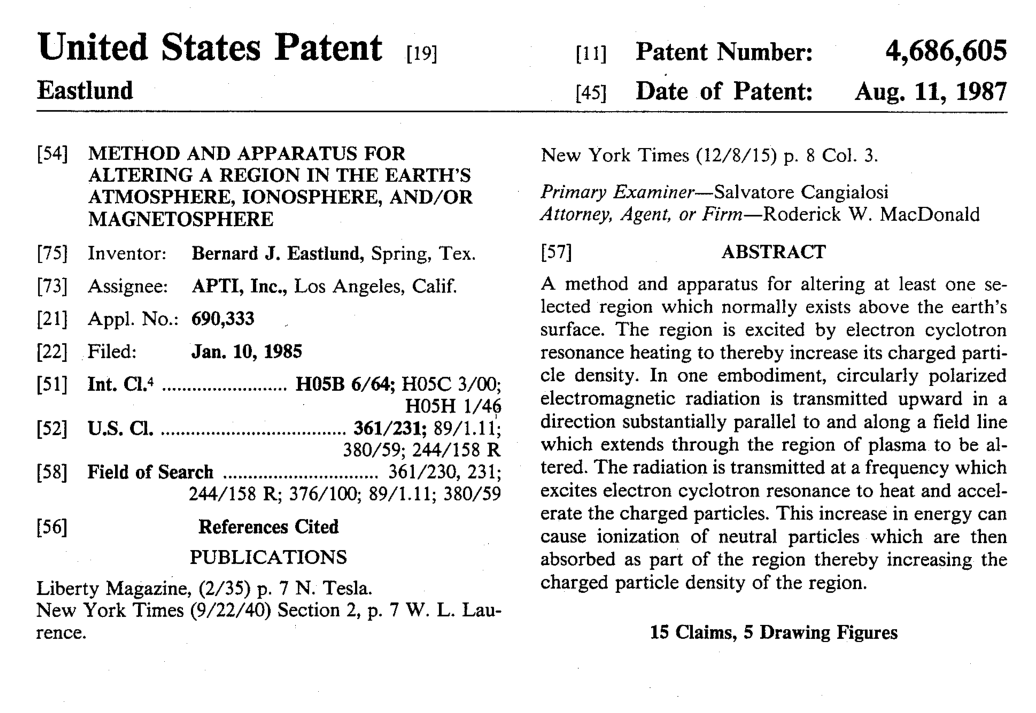 us patent 4,686,605