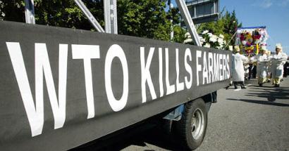 WTO Kills Farmers (AP/Lee Jin-man)