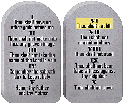 Ten Commandments w/ VI Highlighted