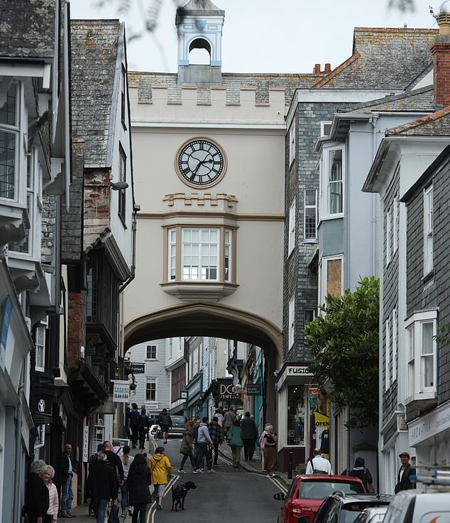 Campaign leader John Kitson claims the action by Totnes town council is a warning to ministers that they cannot bring in 5G without further research into its effects on health. Pictured: The historic town of Totnes